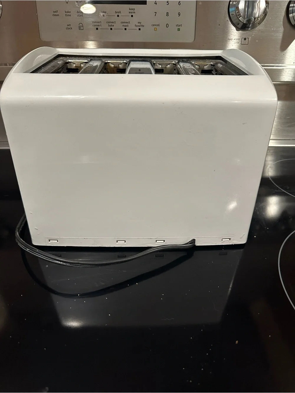 Proctor Silex 4 Slice Toaster Extra Wide Slots Bagels Cool Touch White Tested